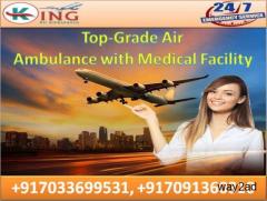 High Standard Emergency Care Air Ambulance Service in Allahabad by King