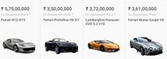 Car Comparisons for Prices Between₹  5,75,00,000and ₹3,50,00,000