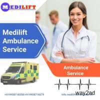 Rescue Round-the-clock Ambulance Service in Chanakyapuri by Medilift