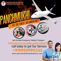 Hire Panchmukhi Air Ambulance Services in Guwahati with Ventilator Setup
