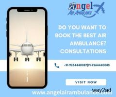 Hire Angel Air Ambulance  Guwahati with Top-grade Medical Equipment