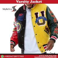 High quality custom long sleeves Varsity Jacket.