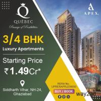 Amazing 3 BHK Residential Apartments in Ghaziabad by Apex Quebec