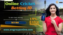 Best Online Cricket Betting ID Service  With 15% Welcome Bonus 