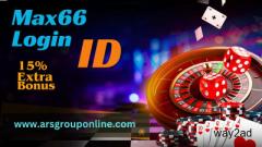 Get Max66 Login ID  With 15% Welcome Bonus 