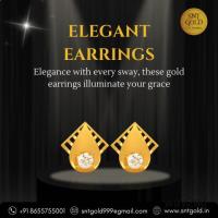 14 Karat Gold and Diamond Stud Earrings for Women