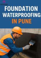 Foundation Waterproofing service in Pune